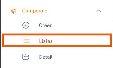 Liste Campagnes